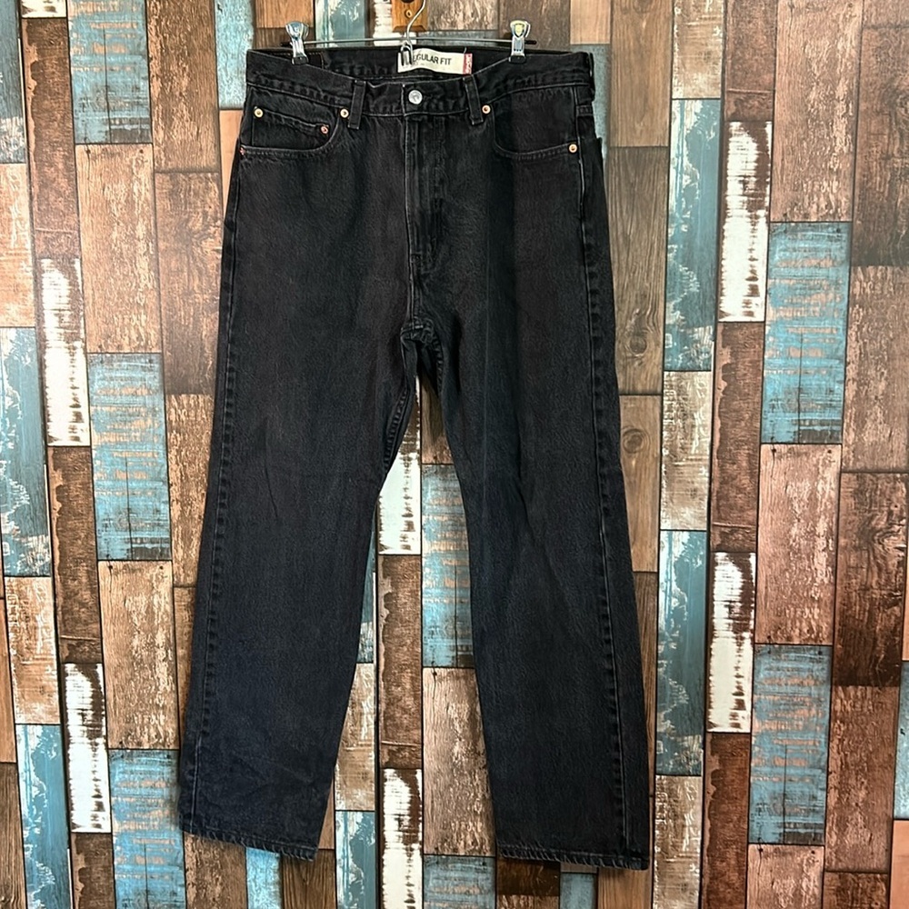 Levi’s 505 black 36/32 straight leg jeans